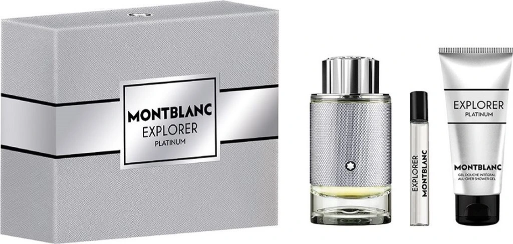 Mont Blanc Explorer Platinum coffret 100ml edp + gel douche + vaporisat.