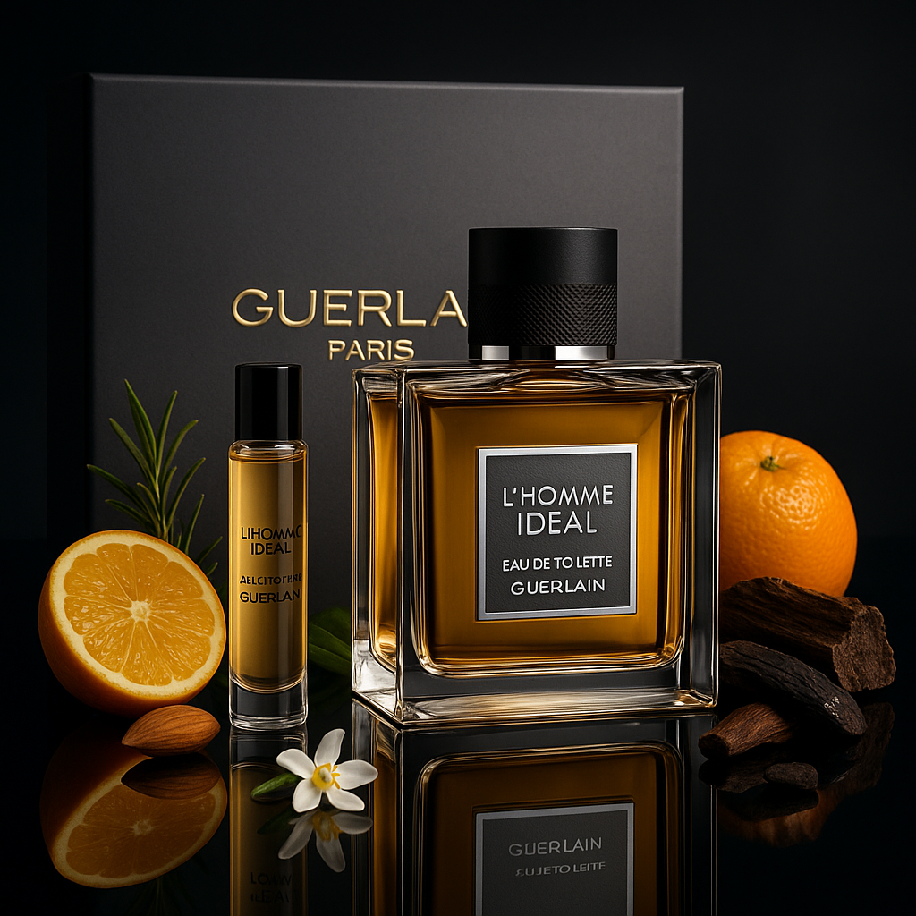 Guerlain l'Homme Idéal coffret 100ml edt + vaporisat. 10ml + gel douche 75ml