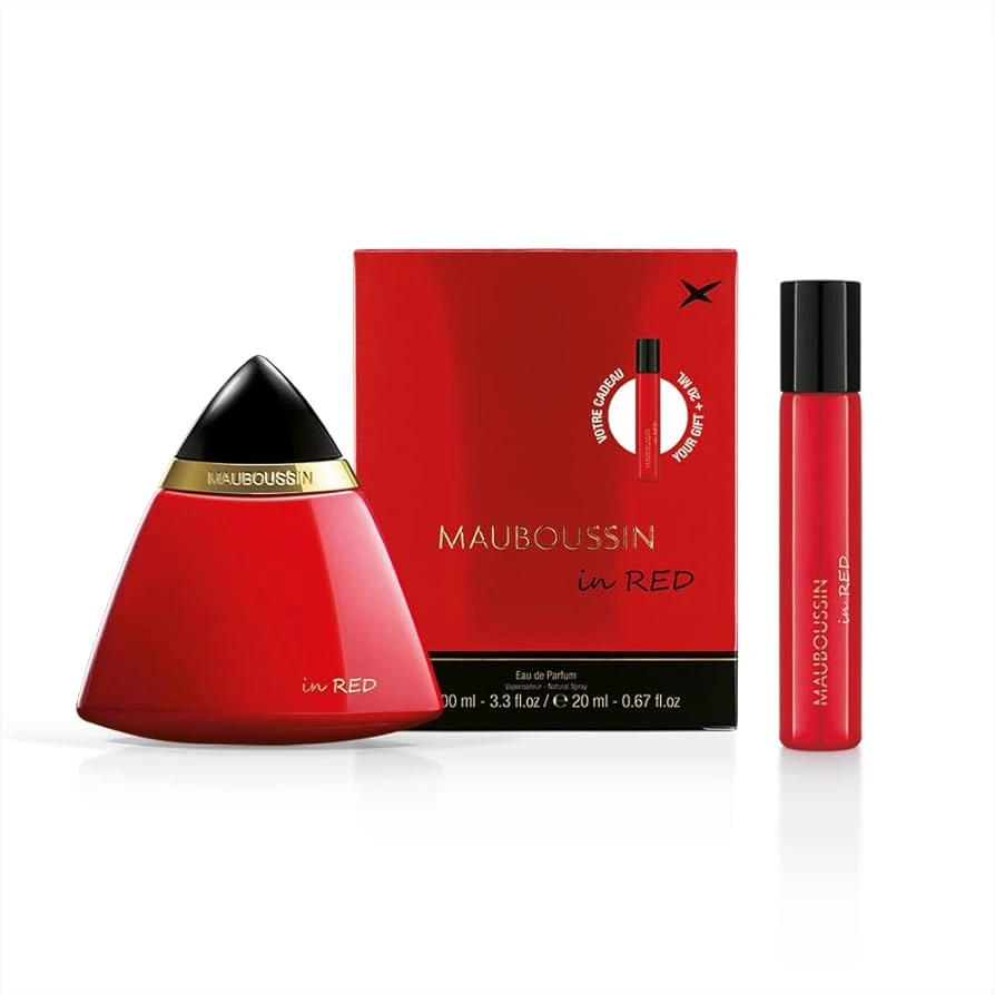 Mauboussin in red mini coffret 100ml edp + 20ml edp femme