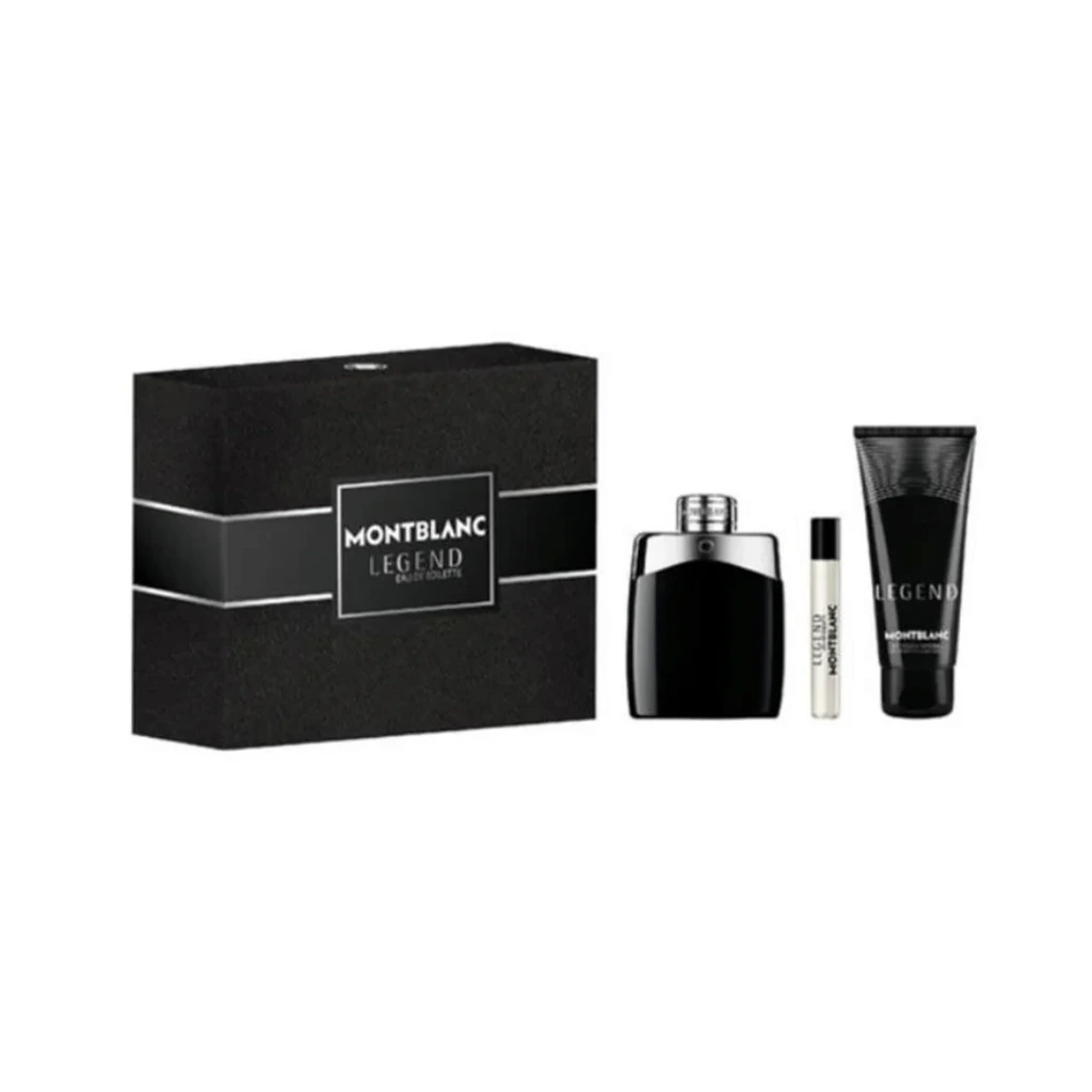 Mont Blanc Légend coffret 100ml edt + 7,5ml vaporisateur + 100ml gel douche