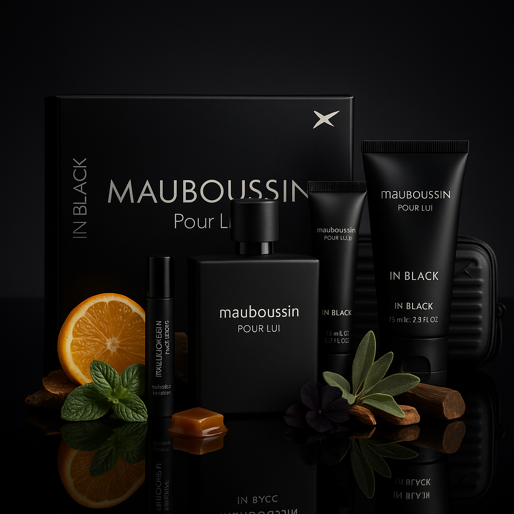 Mauboussin pour Lui in Black coffret 100ml edp + gel douche + sac + vaporisateur