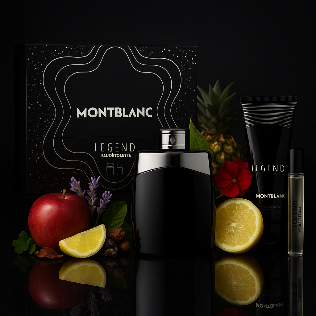 Mont Blanc Légend coffret 100ml edt + vaporisat. 7.5ml + gel douche 100ml