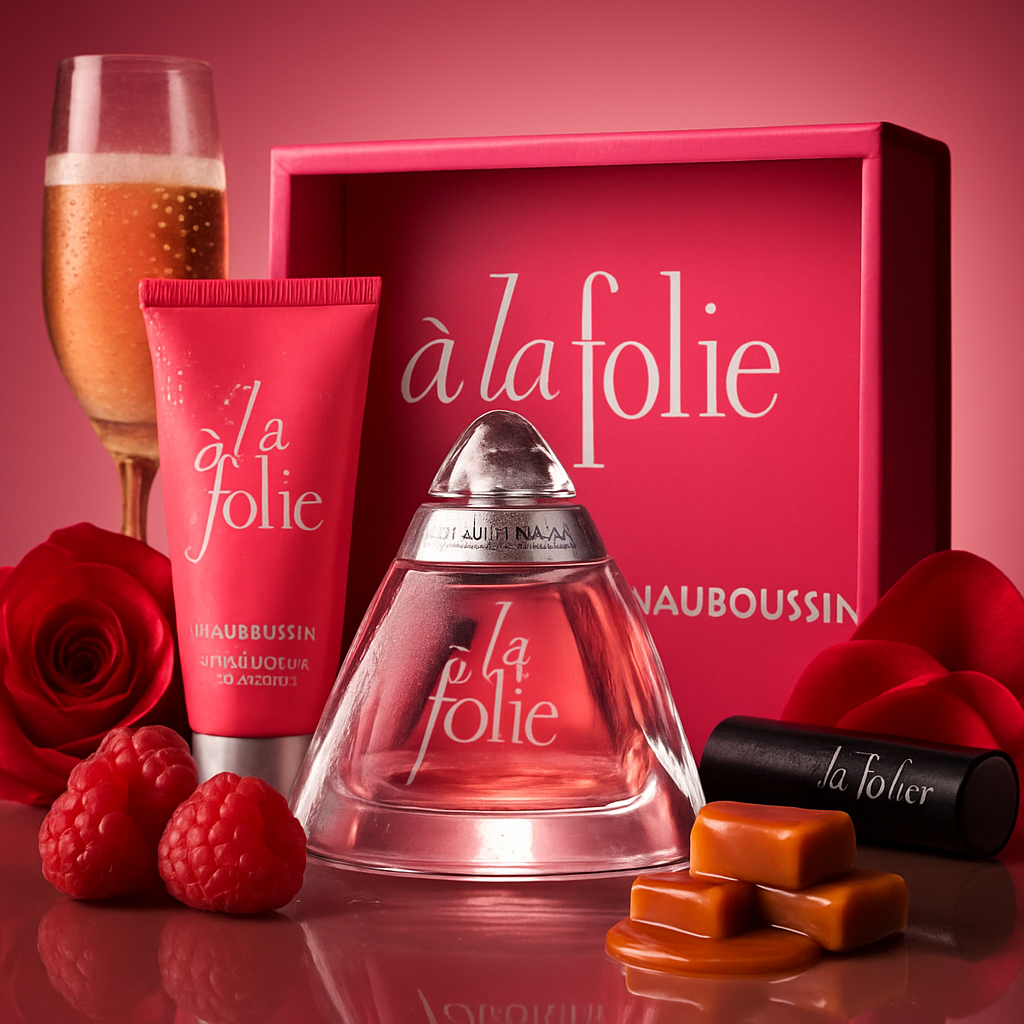 Coffret Mauboussin A la Folie 100ml edp + vaporisat. 20ml + lait 75ml + sac